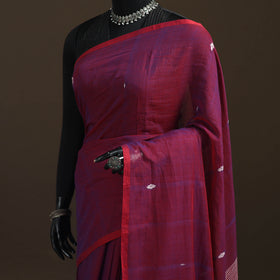 Bengal Pure Mul Cotton Jamdani Saree with Tassels 13