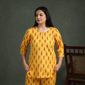 Pochampally Ikat Cotton Night Suit Set for Women 16