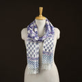 Sanganeri Hand Block Print Pure Merino Wool Handwoven Stole 06