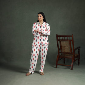 Pochampally Ikat Cotton Night Suit Set for Women 12