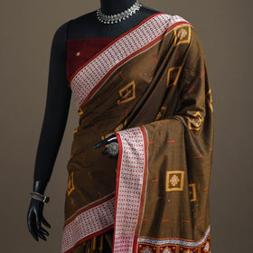 Sambalpuri Handloom Cotton Bomkai Saree with Blouse Piece 08