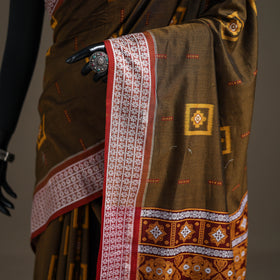Sambalpuri Handloom Cotton Bomkai Saree with Blouse Piece 08