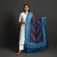 Blue - Kutch Tie-Dye Cotton Bandhani Dupatta 57