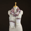 Sanganeri Hand Block Print Pure Merino Wool Handwoven Stole 09