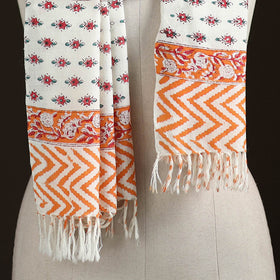 Sanganeri Hand Block Print Pure Merino Wool Handwoven Stole 11