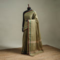 Green - Kanchipuram Buti Cotton Saree with Border 17