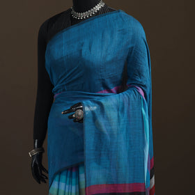 Bengal Checks Pure Mul Cotton Saree with Tassels 16