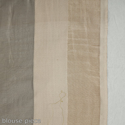 Green - Traditional Maheshwari Silk Cotton Handloom Saree with Resham Zari Border 47