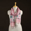 Sanganeri Hand Block Print Pure Merino Wool Handwoven Stole 18