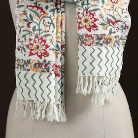 Sanganeri Hand Block Print Pure Merino Wool Handwoven Stole 19