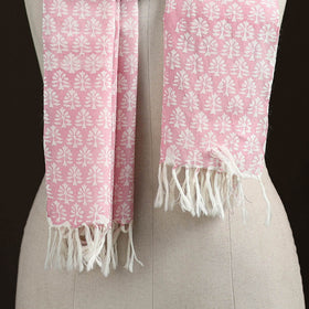 Sanganeri Hand Block Print Pure Merino Wool Handwoven Stole 20