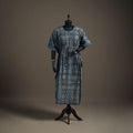 Ajrakh Hand Block Print Natural Dyed Cotton Long Kaftan 04