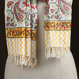 Sanganeri Hand Block Print Pure Merino Wool Handwoven Stole 21