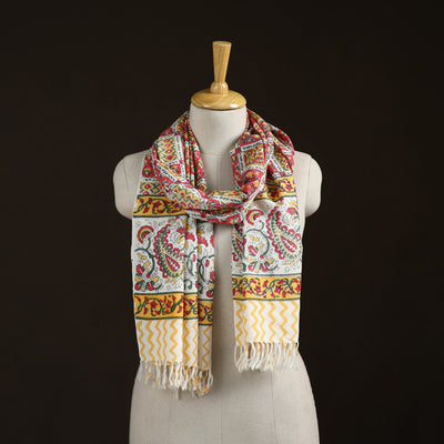 Sanganeri Hand Block Print Pure Merino Wool Handwoven Stole 21