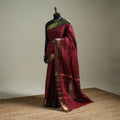 Red - Kanchipuram Buti Cotton Saree with Border 19
