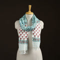 Sanganeri Hand Block Print Pure Merino Wool Handwoven Stole 22