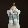 Sanganeri Hand Block Print Pure Merino Wool Handwoven Stole 23