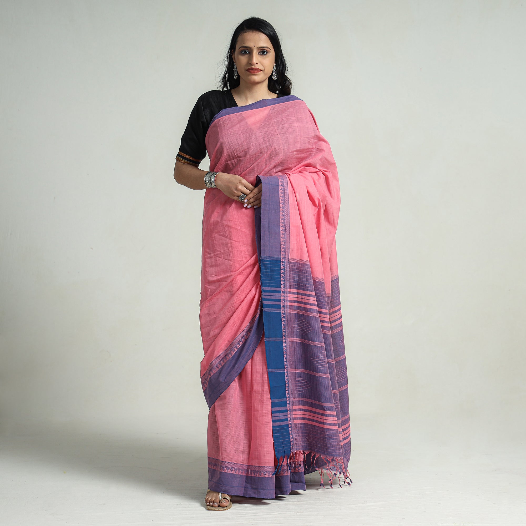 Mangalagiri pure cotton by cotton saree – www.vannamayil.com