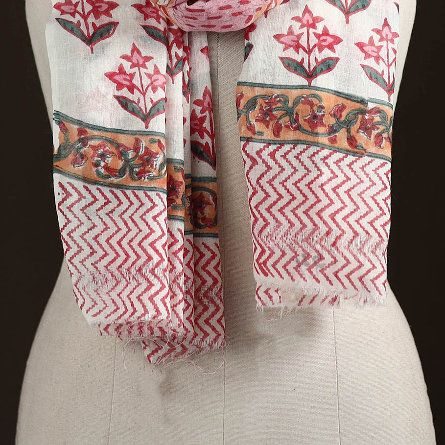 Sanganeri Hand Block Print Pure Merino Wool Stole 26