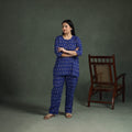 Pochampally Ikat Cotton Night Suit Set for Women 10