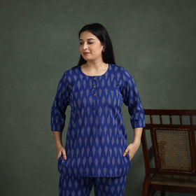 Pochampally Ikat Cotton Night Suit Set for Women 10