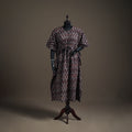 Ajrakh Hand Block Print Natural Dyed Cotton Long Kaftan 06