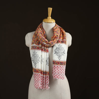 Sanganeri Hand Block Print Pure Merino Wool Stole 29