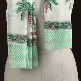 Sanganeri Hand Block Print Pure Merino Wool Stole 30