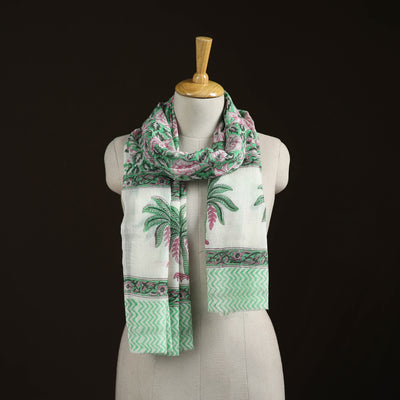 Sanganeri Hand Block Print Pure Merino Wool Stole 30