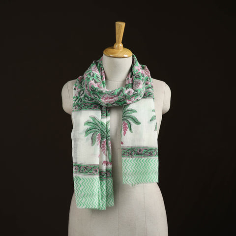 Sanganeri Hand Block Print Pure Merino Wool Stole 30