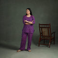 Pochampally Ikat Cotton Night Suit Set for Women 20