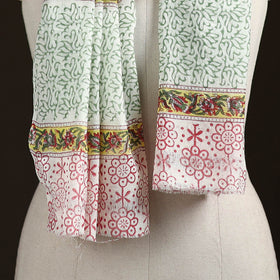 Sanganeri Hand Block Print Pure Merino Wool Stole 33