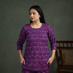 Pochampally Ikat Cotton Night Suit Set for Women 20