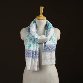 Sanganeri Hand Block Print Pure Merino Wool Stole 34