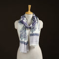 Sanganeri Hand Block Print Pure Merino Wool Stole 36