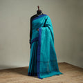 Blue - Kanchipuram Buti Cotton Saree with Border 23