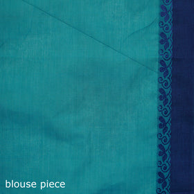 Blue - Kanchipuram Buti Cotton Saree with Border 23