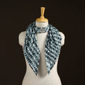 Shibori Tie-Dye Cotton Brooch Scarf 11