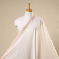 White - handloom cotton mangalagiri fabric with zari border