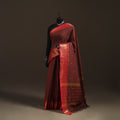 Checks Buti Cotton Zari Border Kanchipuram Saree 08