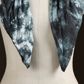 Shibori Tie-Dye Cotton Brooch Scarf 15