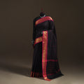 Stripes Buti Cotton Zari Border Kanchipuram Saree 09