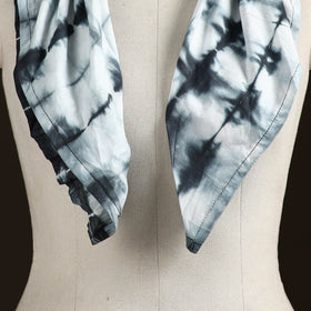 Shibori Tie-Dye Cotton Brooch Scarf 19