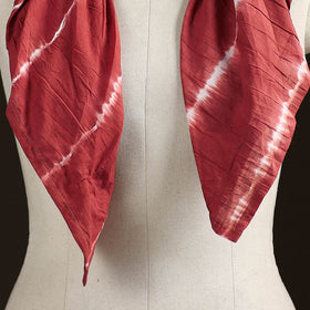 Shibori Tie-Dye Cotton Brooch Scarf 21