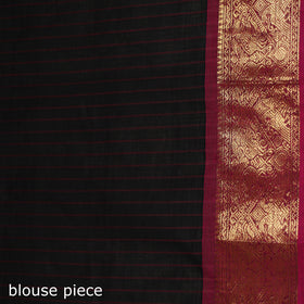 Stripes Buti Cotton Zari Border Kanchipuram Saree 09