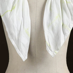 Shibori Tie-Dye Cotton Brooch Scarf 25