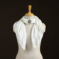 Shibori Tie-Dye Cotton Brooch Scarf 25