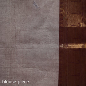 Brown - Kanchipuram Buti Cotton Saree with Border 29
