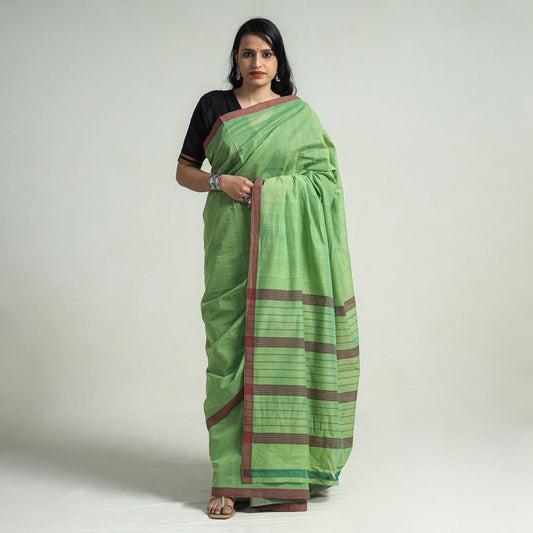Green - Mangalagiri Krishna Handloom Cotton Saree