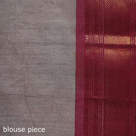 Brown - Kanchipuram Buti Cotton Saree with Border 30